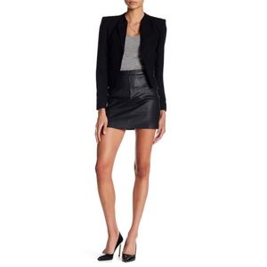 Zadig & Voltaire Black Jardin Deluxe Leather Skirt
